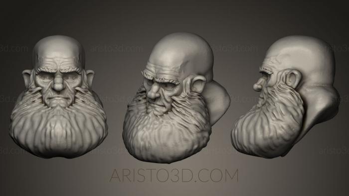 Busts and heads antique and historical (BUSTA_0024) 3D model for CNC machine